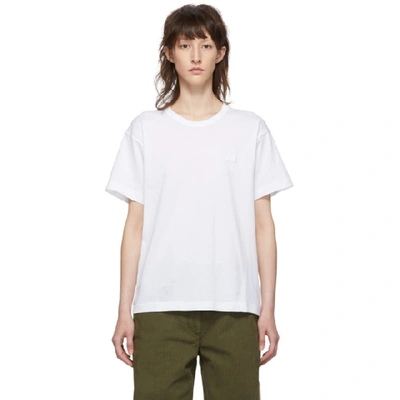 Shop Acne Studios White Nash Patch T-shirt In Optic White