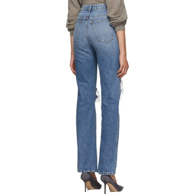 Shop Khaite Blue 'the Danielle' Jeans In Portland