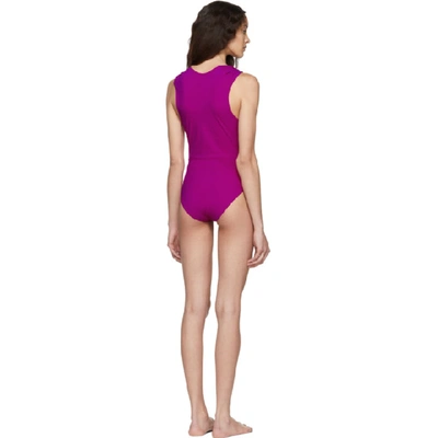 Shop Nanushka Pink Fran One-piece Swimsuit In Rosebud