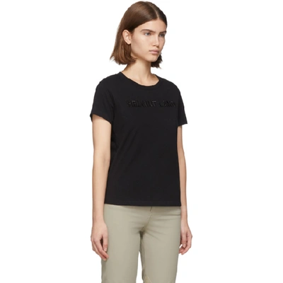 Shop Helmut Lang Black Standard Baby T-shirt In Black Basal