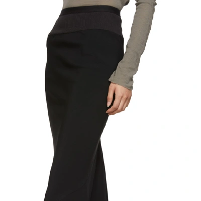 Shop Rick Owens Black Cady Skirt In 09 Black