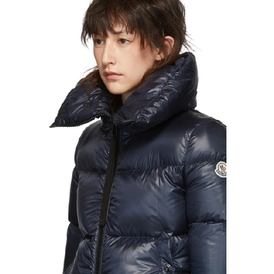 Shop Moncler Navy Down Bandama Jacket In 778 Navy