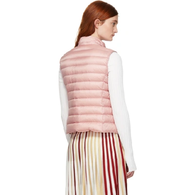 Shop Moncler Pink Down Liane Vest In 500 Pink