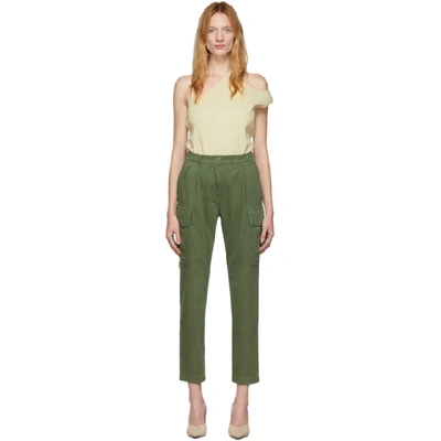 Shop Pushbutton Khaki Back-up Cargo Trousers