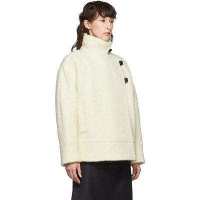Shop Isabel Marant Étoile Isabel Marant Etoile Off-white Wooly Fagan Jacket In 23ec Ecru
