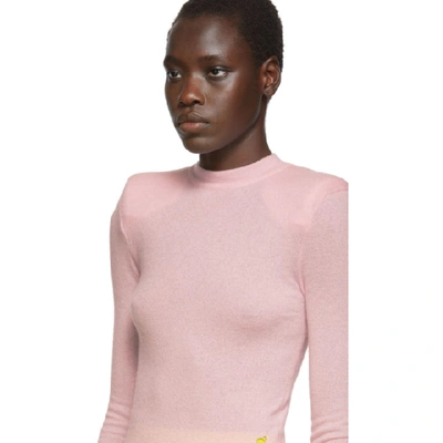 Shop Ben Taverniti Unravel Project Unravel Pink Boiled Spaline Sweater In Faded Pink