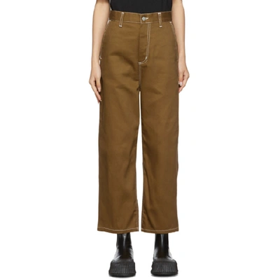 Shop Carhartt Work In Progress Brown Armanda Pants