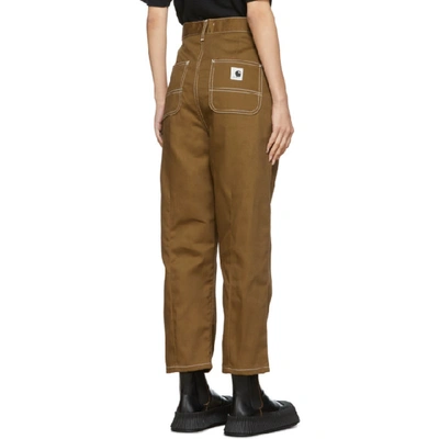 Shop Carhartt Work In Progress Brown Armanda Pants