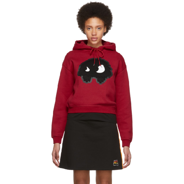 alexander mcqueen red hoodie