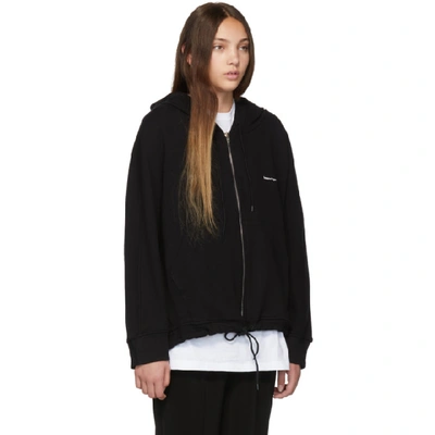 Balenciaga Cocoon Printed Stretch Cotton-blend Jersey Hoodie In Black |  ModeSens