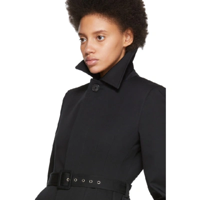 Shop Balenciaga Black Cotton Twill Trench Coat In 1000 Black