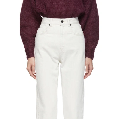 Shop Isabel Marant Off-white Dustin Jeans In 23ec Ecru