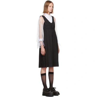 Shop Noir Kei Ninomiya Black Wool Bustier Dress In 1 Black