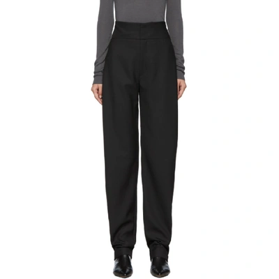 Totême Ossi Wool-blend High-rise Trousers In Black | ModeSens