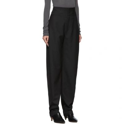 Shop Totême Black Ossi Trousers