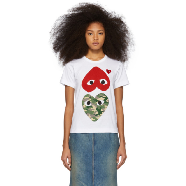 comme des garcons play womens t shirt