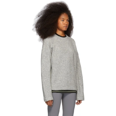 Shop Alexander Wang T Alexanderwang.t Grey Teepee Sweater In 030 Heathgr