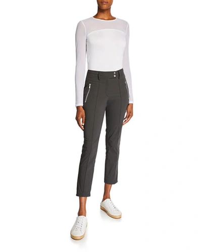 Shop Anatomie Peggy Cropped Pants In Gray