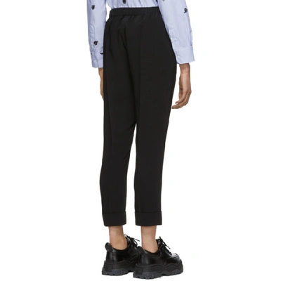 Shop Kenzo Black Tailored Trousers In 99 - Black