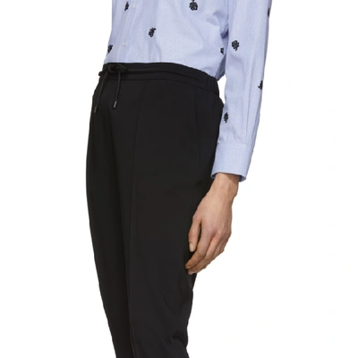 Shop Kenzo Black Tailored Trousers In 99 - Black