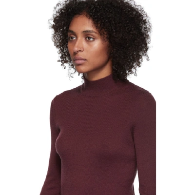 Shop Won Hundred Burgundy Aleena Turtleneck In Windsorwine