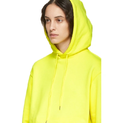 Shop A_plan_application A-plan-application Yellow Oversized Hoodie In Neon Yellow