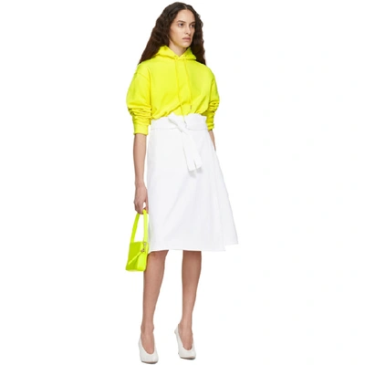 Shop A_plan_application A-plan-application Yellow Oversized Hoodie In Neon Yellow