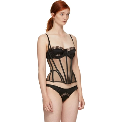 Shop Kiki De Montparnasse Black Cadolle Zulla Cincher Corset