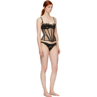 Shop Kiki De Montparnasse Black Cadolle Zulla Cincher Corset