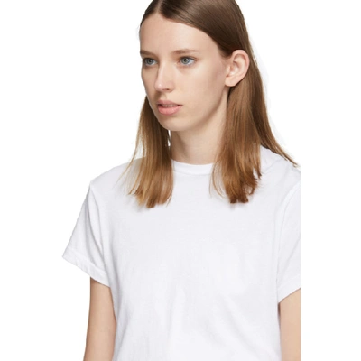 Shop Agolde White Baby T-shirt