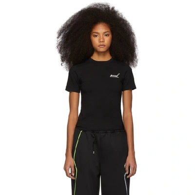 Shop Ader Error Black Tight Arrow T-shirt In Sc1 Black