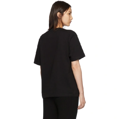 Shop Balenciaga Black Paris Laurel T-shirt In 1000 Black