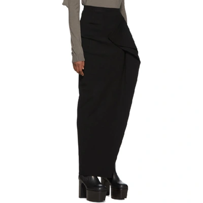 Shop Rick Owens Black Grace Skirt In 09 Black