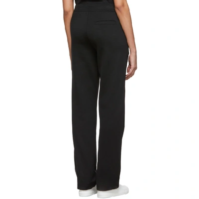 Shop Givenchy Black Vertical Logo Jogger Lounge Pants In 001 Black