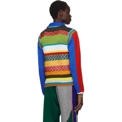 Shop Ahluwalia Studio Multicolor Agr Edition Knit Turtleneck
