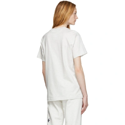 Shop Adidas Originals By Alexander Wang Grey Graphic T-shirt In Lgh