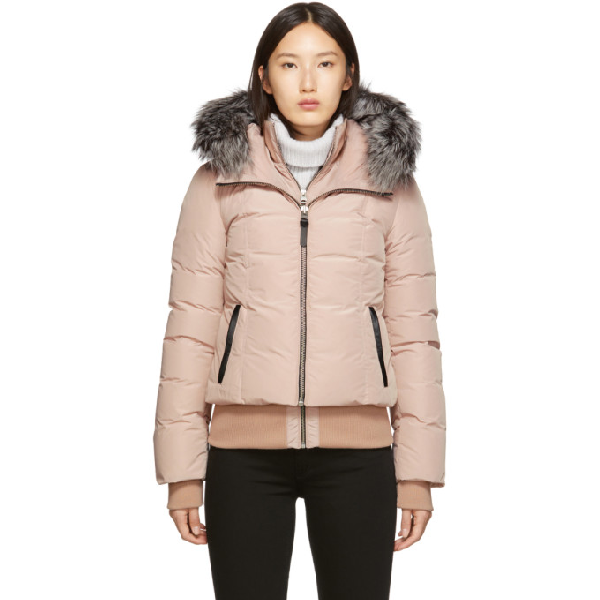 mackage pink fur