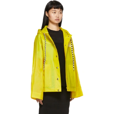 Shop Proenza Schouler Yellow Care Label Rain Jacket In 20658 Butte