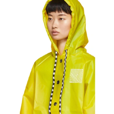 Shop Proenza Schouler Yellow Care Label Rain Jacket In 20658 Butte