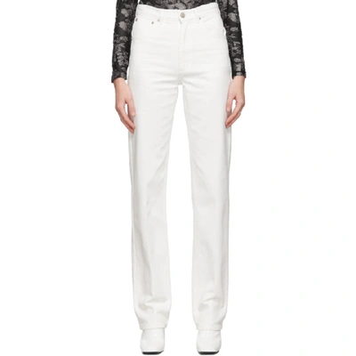 Shop We11 Done We11done White Straight-leg Jeans