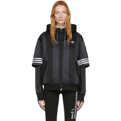 Shop Adidas Originals By Alexander Wang Black Wangbody Hoodie