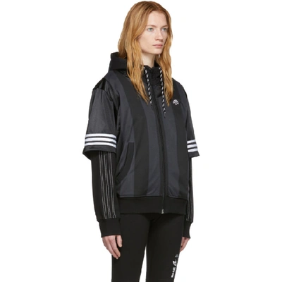 Shop Adidas Originals By Alexander Wang Black Wangbody Hoodie