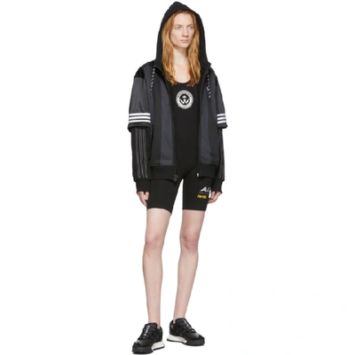 Shop Adidas Originals By Alexander Wang Black Graphic 80s Bodysuit