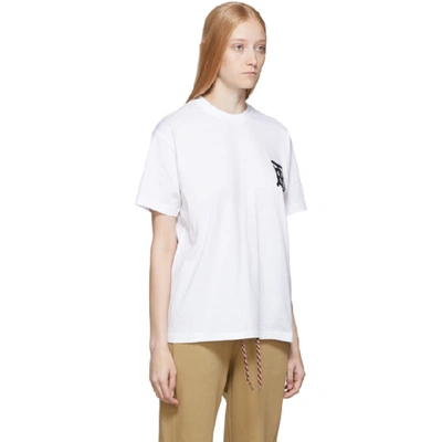 Shop Burberry Ssense Exclusive White Tb T-shirt