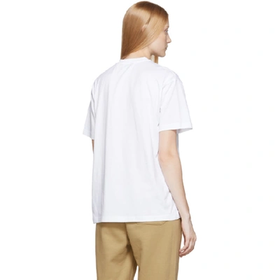 Shop Burberry Ssense Exclusive White Tb T-shirt