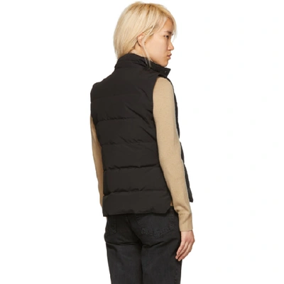 Shop Canada Goose Black Freestyle Down Vest In 61 Black