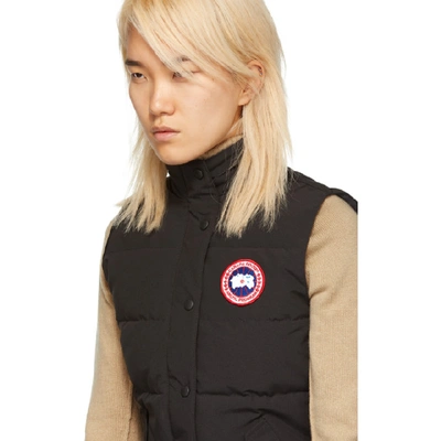 Shop Canada Goose Black Freestyle Down Vest In 61 Black