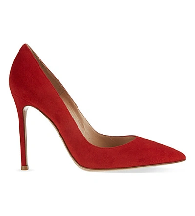 Shop Gianvito Rossi Bari Court Shoes In Red