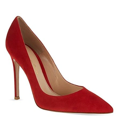 Shop Gianvito Rossi Bari Court Shoes In Red