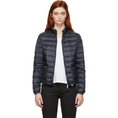 Shop Moncler Navy Down Lans Jacket In 778 Navy